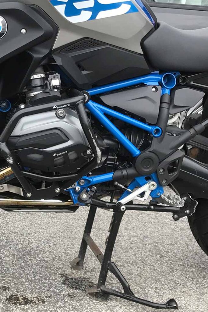 Unfallschaden an einem Motorrad